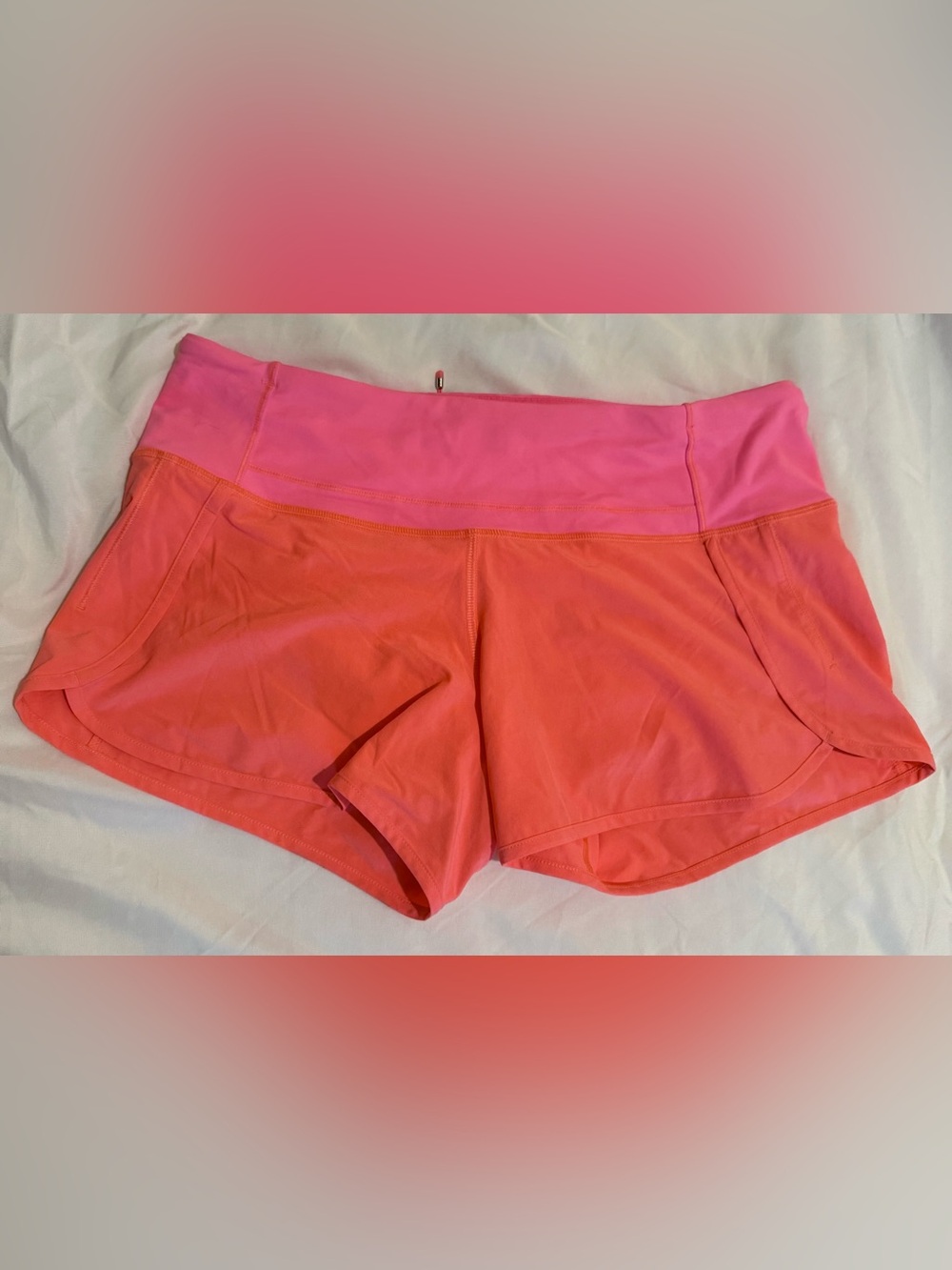 Lululemon Women’s Two-Tone Pink Active Shorts - Size 8
